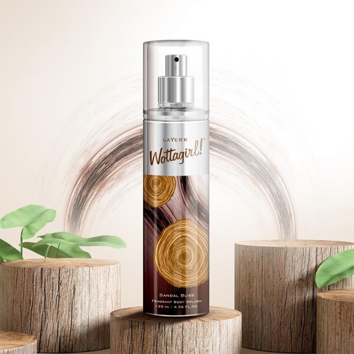 Layer'r Wottagirl Sandal Bliss Fragrant Body Splash- 135 Ml | Jeevee