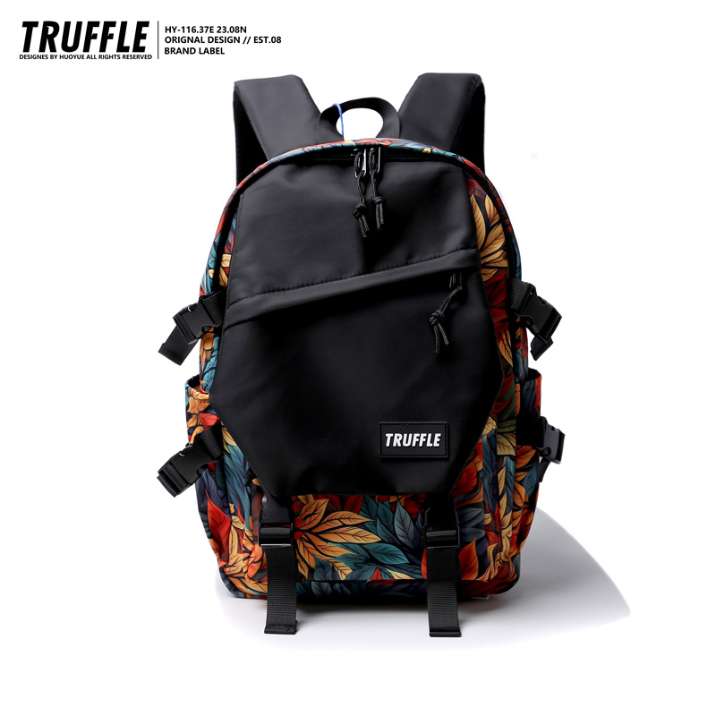 Truffle Streamer Leaf Waterproof Travel Backpack Unisex T2412 (l) | Jeevee