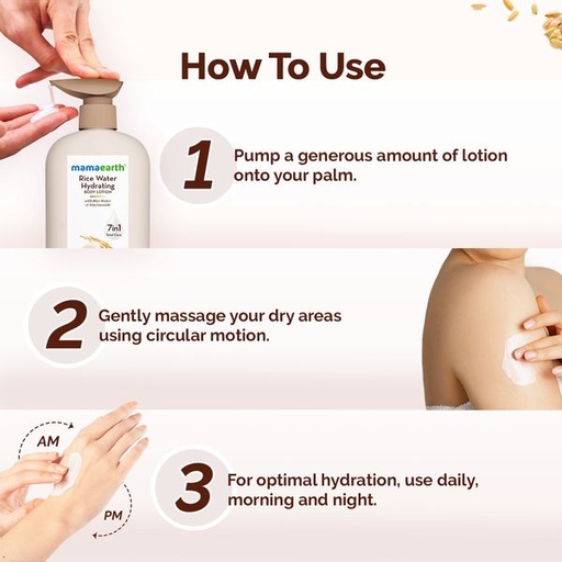 Mamaearth Rice Water Hydrating Body Lotion-400ml | Jeevee