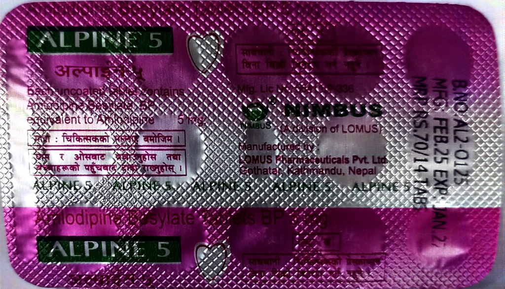 Alpine 5mg Tab | Jeevee