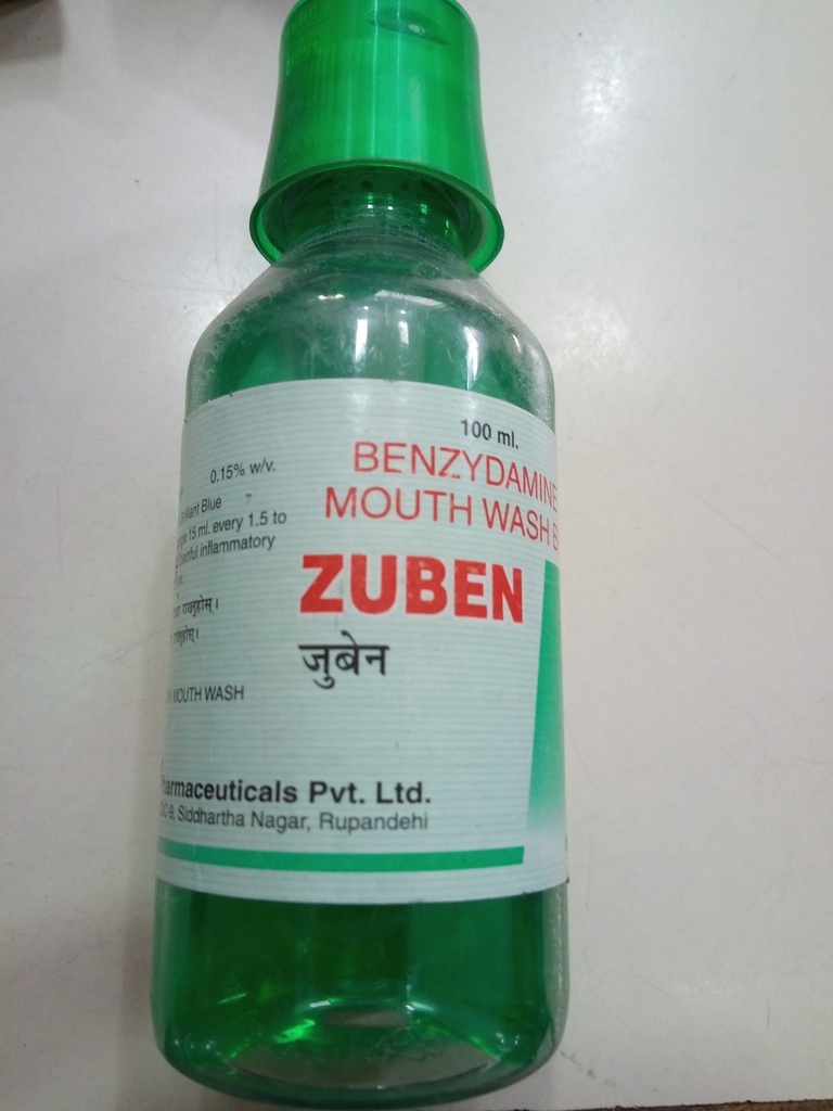 Zuben Mouthwash 100ml | Jeevee