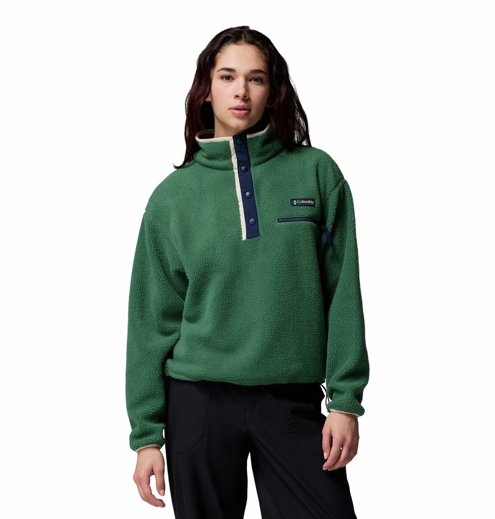 Columbia Women's Helvetia™ Ii Cropped Half Snap Fleece-rain Forest