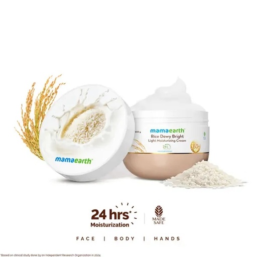 Mamaearth Rice Light Moisturizing Cream 200 G | Jeevee