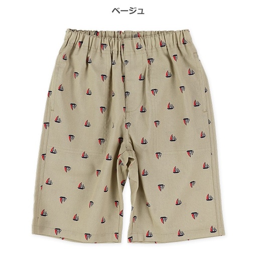 [ELFINDOLL] ELFINDOLL VEHICLE PRINT SHORTS / KHAKI
